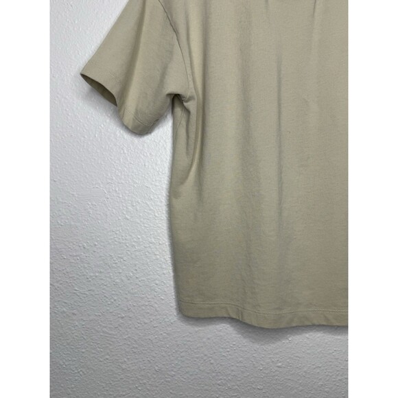 Fear Of God Essentials Short Sleeve T-Shirt Women’s Medium Beige Tan Embroidered - Picture 9 of 16